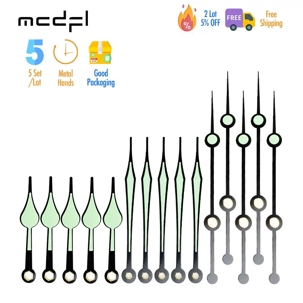 Wall Clock Silent Mechanism Luminous Hands Quartz Clock Diy Kit