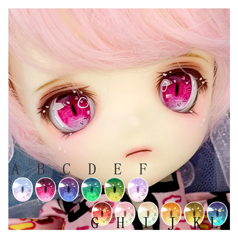 Аксессуары для кукол BJD eyes 10мм-14мм-18мм-24мм полузакрывающие глаза 1/8 1/6 1/4 1/3