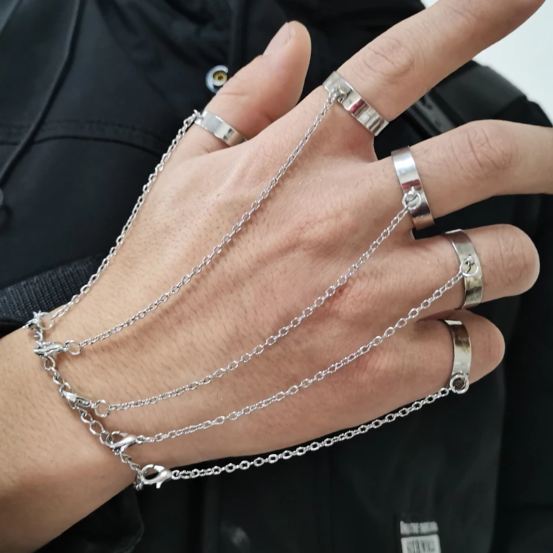 Zilveren ring voor vrouwen robuuste knokkel ring Sieraden Armbanden Handkettingen pop punk rock ring sterling zilveren sieraden handgemaakte sieraden stapelring geometrische sieraden 