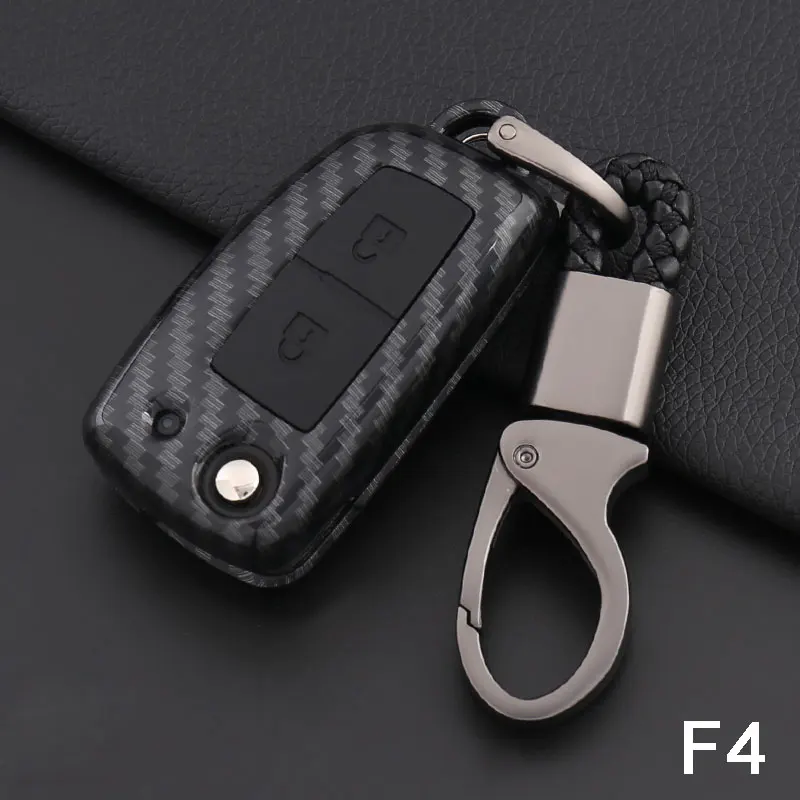 F Carbon Black Чехол для ключей из углеродного волокна для Nissan micra leaf x trail t31 для nissan qashqai аксессуары micra k12 primera p12 tiida - Название цвета: F Carbon Black