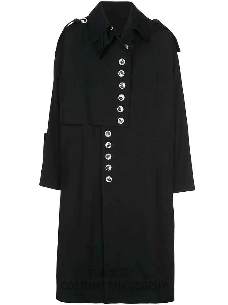 S~ 6XL! Настраиваемая Новая мужская одежда модная средняя и длинная многокнопочная Персонализированная ветровка