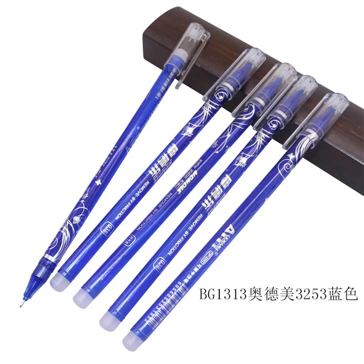 12 pens BG1313 12 шт волшебная ручка стираемая гелевая ручка 0,5 мм наконечник синий заправка Студенческая канцелярская ручка - Цвет: 12 pens BG1313