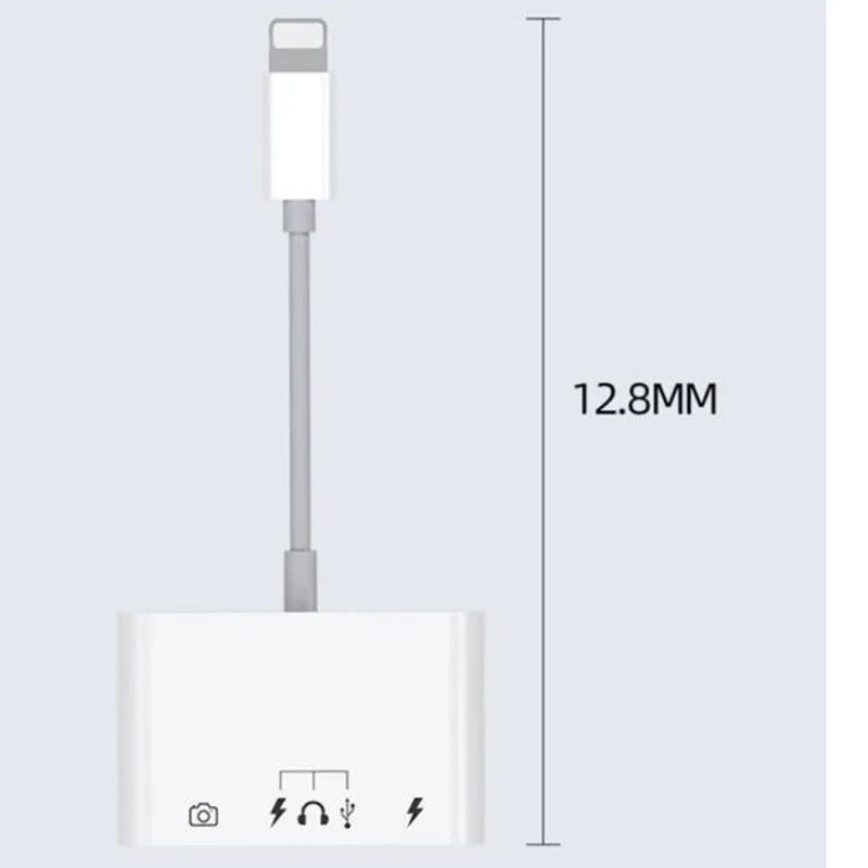 OTG USB Adapter for Lightning to type c U disk charger camera headphone mouse data transfer for iPhone 7 8 11 12 X XS pro ios 14