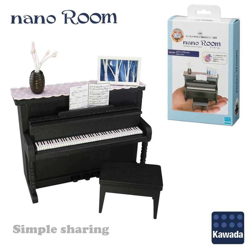 Nano Room фортепиано ручной работы мини мебель NRS-002 DIY деревянный набор музыкальных