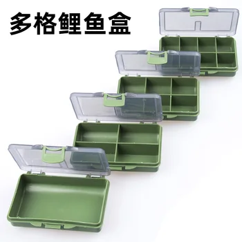 

with Fu Multi-part Selectable Multi-functional Green PE Plastic Fishing Gear Fishhook Bait Transparent Visual Cover Storage Box
