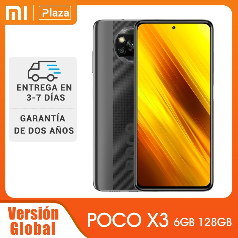 Versión Global POCO X3 128GB NFC Snapdragon 732G 120Hz DotDisplay Smartphone Xiaomi 5160mAh 33W carga 64MP Quad Camera