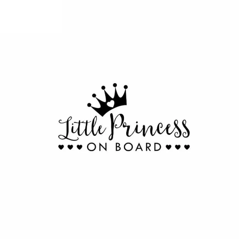 

Funny Car Stickers Decals Little Princess on Board Cute High-quality Accessories Motorcycle for Volkswagen Polo Golf Audi A4 Q3