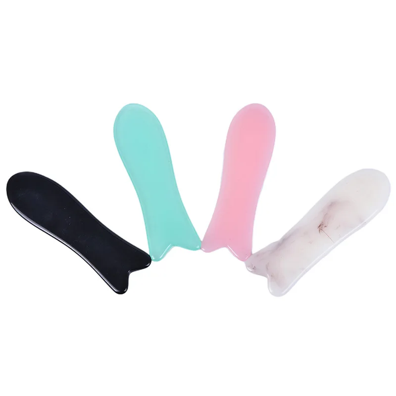 Форма рыбы Gua Sha доска массажный скребок массажер Акупунктура Gua Sha доска Смола акупунктурный уход за лицом и глазами спа массаж
