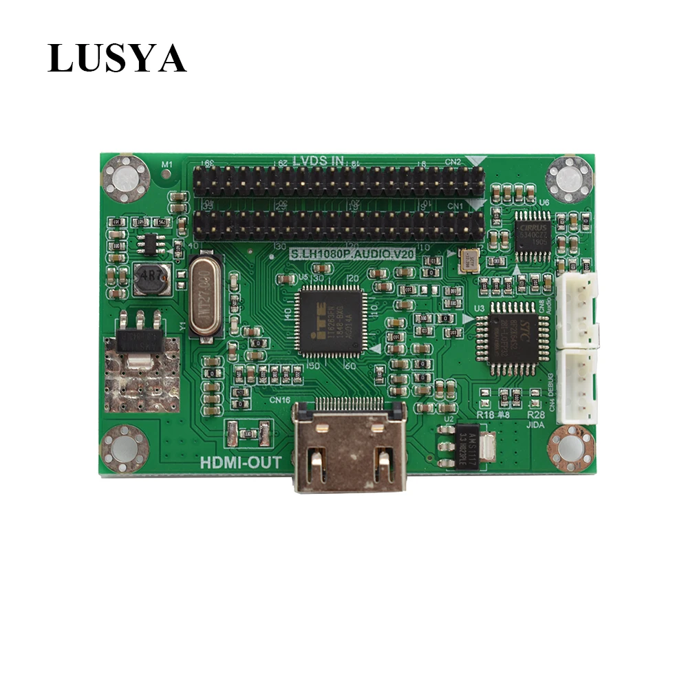 Lusya LVDS к HDMI адаптер совета конвертер совместим с 1080 P Разрешение 60 Гц T0614
