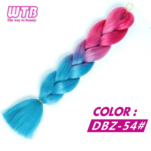 WTB длинные красные розовые Ombre Jumbo синтетические плетеные волосы для женщин крючком косички прическа высокая температура косички из волокна волос - Цвет: #99