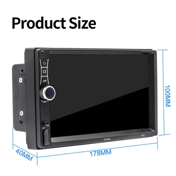 

Bluetooth Car mp5 player Video Audio Replacement Set 7" Auto 2 dIN Stereo