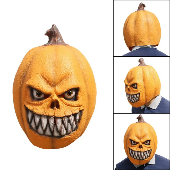Страшная маска тыквы наряжаться реквизит ужас Косплей латекс реалистичные для Хэллоуина вечерние FJ88