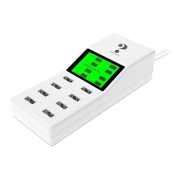 

8 Port Usb Charging Digital Display Intelligent IC Automatically Recognizes Multi-port USB Mobile Phone Charger