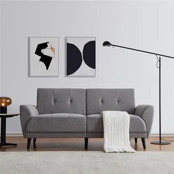 

Modern ployester fabric sofa71"W Gray