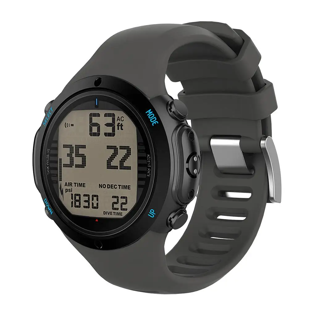 Силиконовый сменный ремешок на запястье ремешок для часов SUUNTO D6 D6i Novo, работающие под водой часы два режима ношения