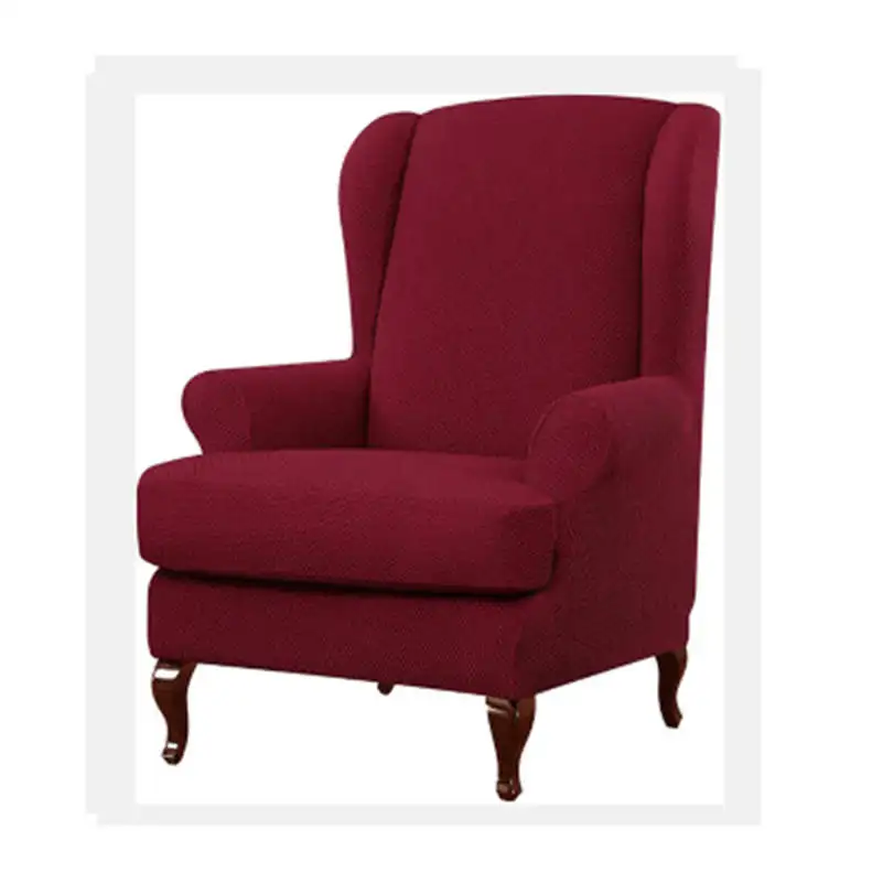 Стрейч Wingback Slipcover крыла чехлы для стульев Кресло откидное кресло протектор - Цвет: 1