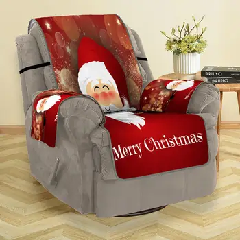 

New Christmas 3D Cartoon Santa Claus Digital Printing Sofa All-inclusive Stretch Slipcover sofa Protector for Home Decor