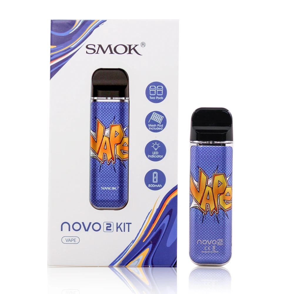 SMOK NOVO 2 Pod Vape комплект 800 мАч батарея 2 мл картридж Pod система электронная сигарета испаритель стартовый Vape комплект VS SMOK Nord - Цвет: VAPE