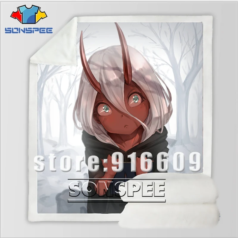 DARLING in the FRANXX Zero Диван Постельные принадлежности бархат узорчатый офис Harajuku зимнее теплое Покрывало Постельное белье путешествия одеяло Стёганое одеяло