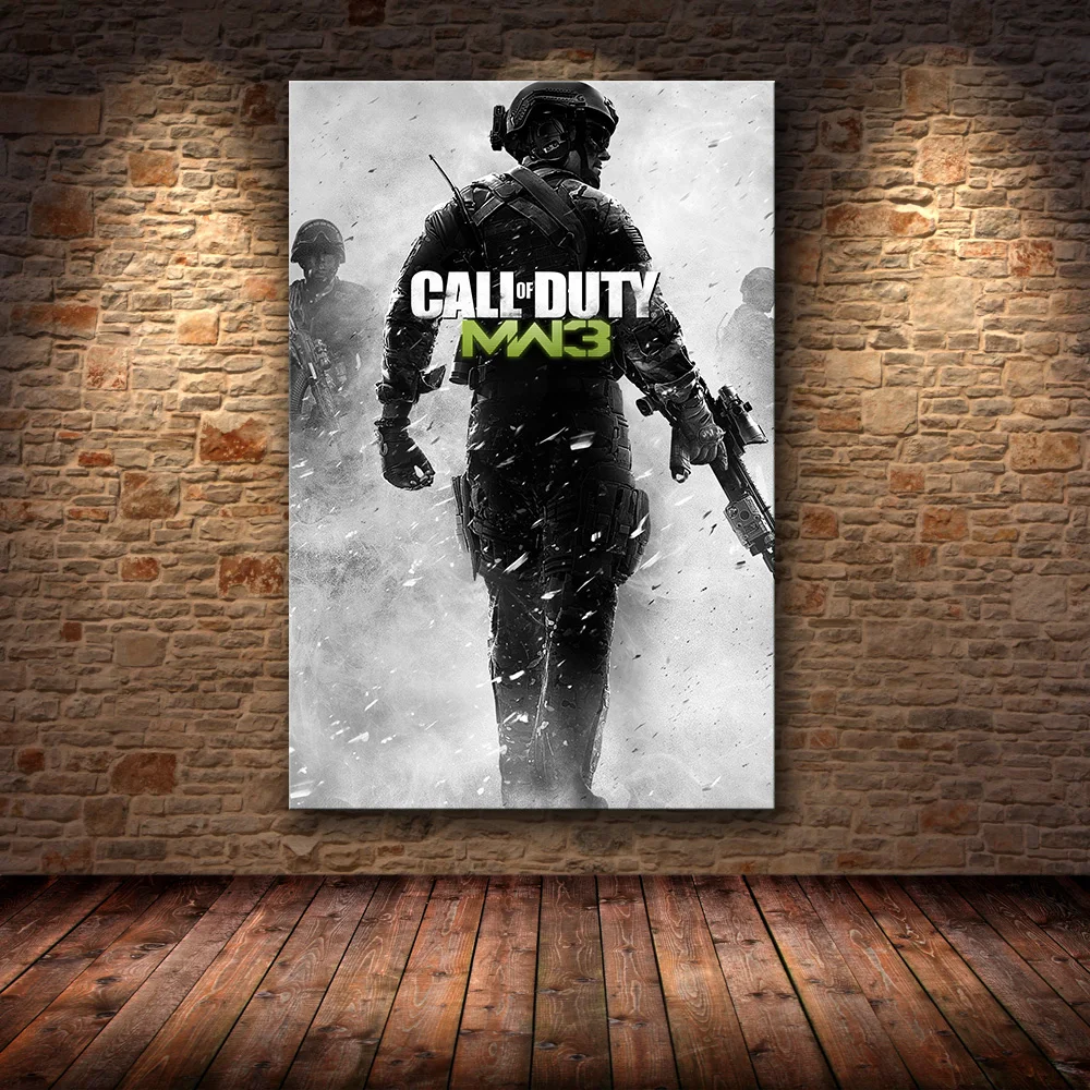 Современный настенный художественный плакат на холсте с принтом «Call of Duty», декоративная картина для спальни, домашний декор - Цвет: 10