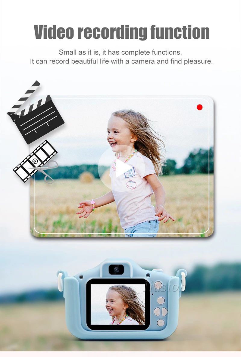 HD 2 ''экран Мини Цифровая видеокамера Espia маленькая Камара игрушки для детей портативная фотокамера подарок на Рождество Детская камера