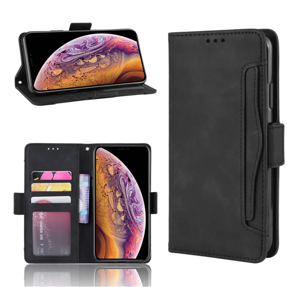 Роскошный кожаный чехол-кошелек для iPhone 11 Pro Max, чехол-книжка для iPhone X XR Xs Max 6 6s 7 8 Plus, телефонные разъемы для карт
