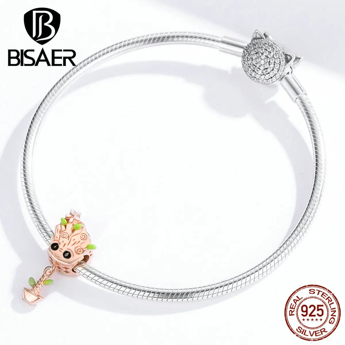Treant ювелирные изделия BISAER горячая распродажа Новое поступление 925 пробы серебряное дерево жизни Подвески Бусины Подходят для девочек DIY Браслеты Ювелирные изделия EFC130