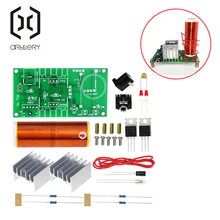 1 комплект мини катушки Tesla комплект 15 Вт мини музыкальный плазменный динамик с катушкой Тесла Беспроводная передача DC 15-24 В DIY наборы