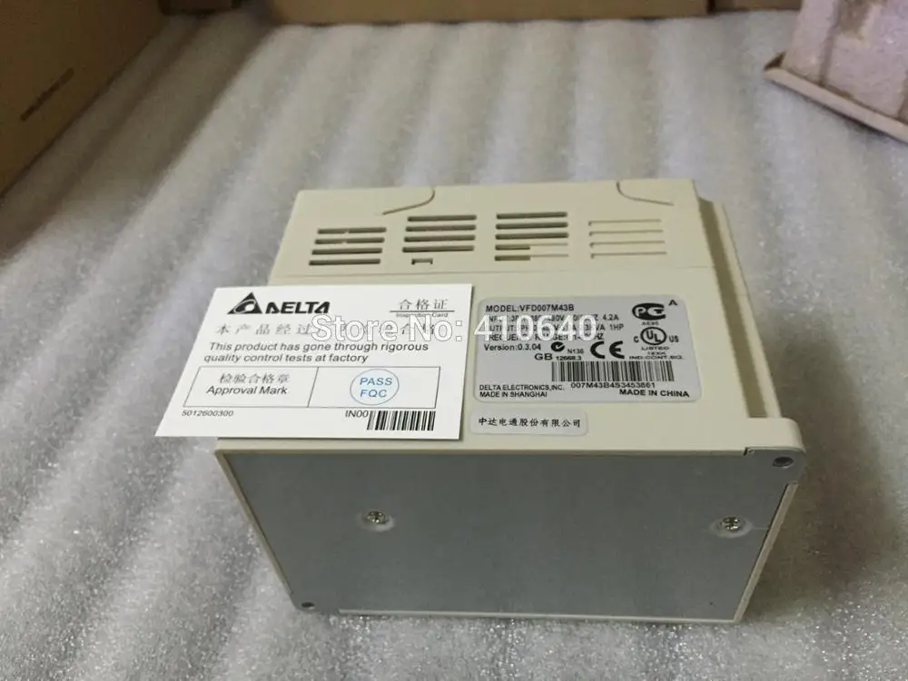 Дельта-инвертор 0.75KW VFD007M43B 3 фазы 380 В до 460 Номинальная Currrent 3A 100% новые продукты с бесплатной доставкой