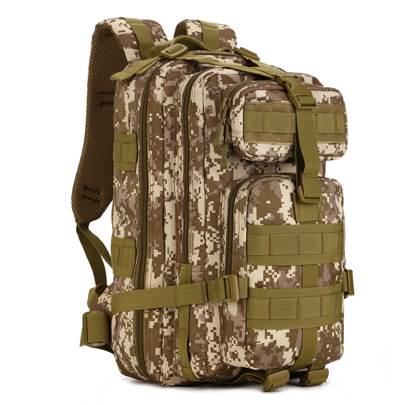 Протектор Плюс 30L военный тактический рюкзак, Водонепроницаемый MOLLE армейская сумка, рюкзак для путешествий, регулировка камуфляж Пеший Туризм Сумка - Цвет: Desert digital