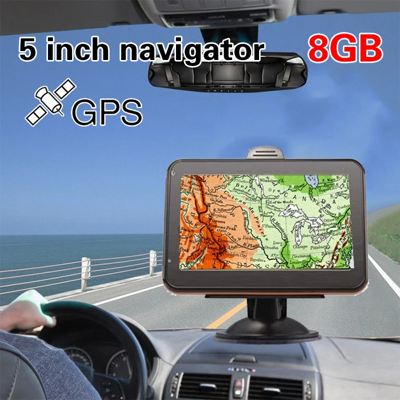 Gps навигатор Автомобильный gps навигатор Универсальный Автомобильный навигатор электронный альбом Электроника FM 5 дюймов Многофункциональный