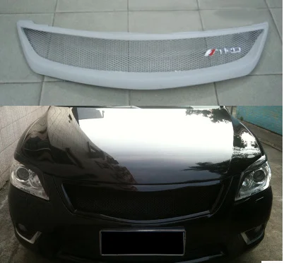 Для Toyota Camry 2006 07 2008 2009 2010 2011 карбоновый волокнистая решетка изменить Передние решетки передний центральный решетки радиатора автомобильные аксессуары