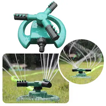 

Watering Emitter Rotating Sprinkler Lawn Sprinkler Irrigation 360 Degrees 3 Nozzles Pipe Garden Circle