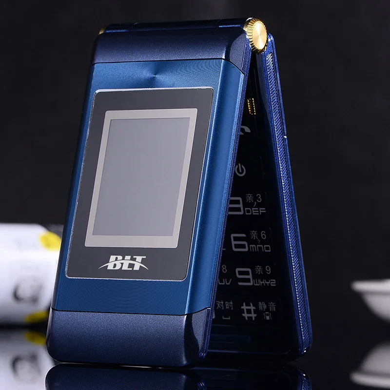 

Bai Sources BLT600 Dual 2.8 Touch Screen Voice King Large Button Family Affection No. Blind Old Man Flip Mobile Phone
