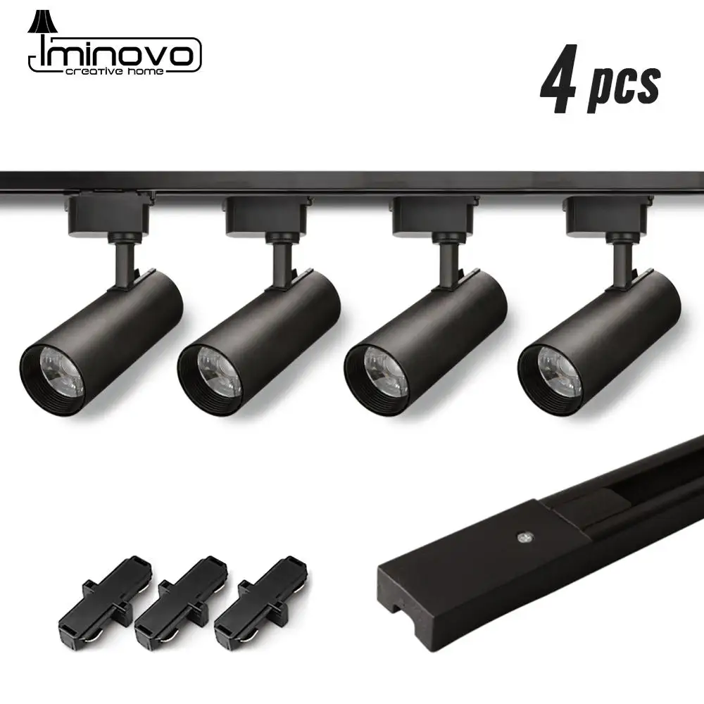 

Set LED Track Light 12W 20W 30W 40W Adjustable COB Ceiling Rail Lamp Replace Halogen Spotlight Mall Clothing Store 220V Display