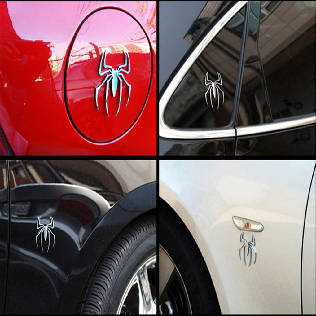 3D Автомобильная наклейка хром паук значок эмблема логотип мотоцикла Наклейка