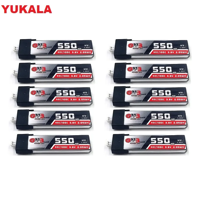 YUKALA 550mAh 3,8 V 50C LiHV LiPo аккумулятор PH2.0 разъем для TINY8X TINY7 B06 Beta75 FPV Дрон 3,8 V 550MAH