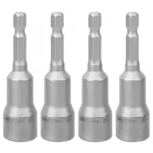 Набор бит 4 шт. Шестигранная розетка Магнитная сильная ржавчина Пневматическая отвертка для чернения насадки Отвертки Набор бит