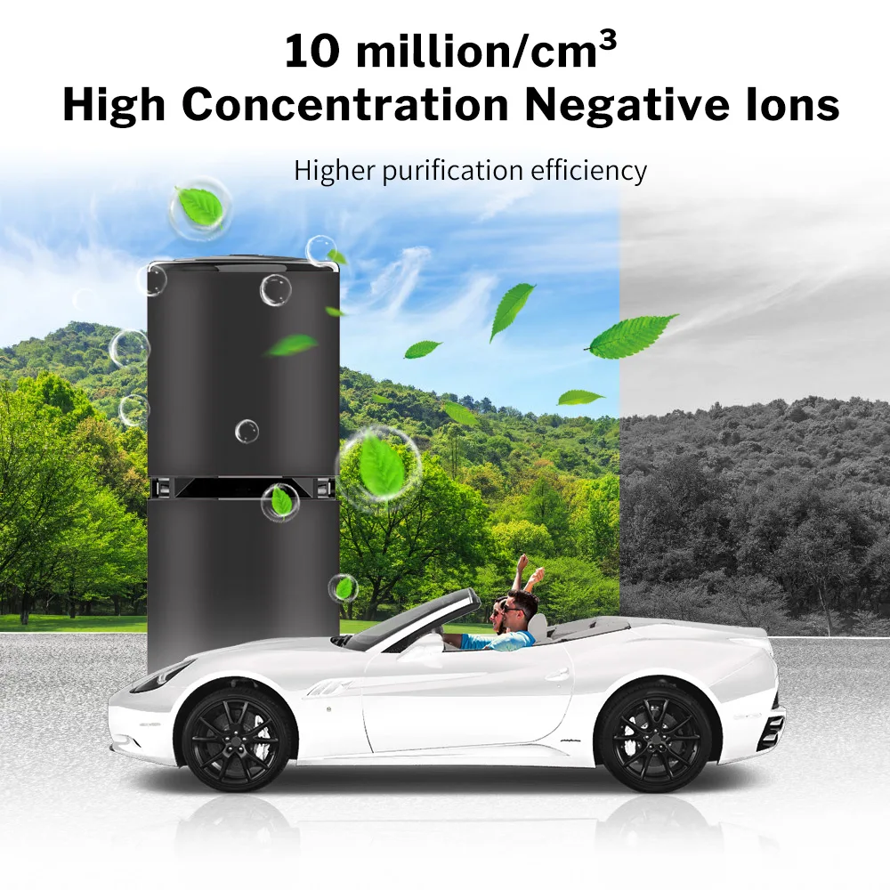 Deelife Ionizer Air Purifier for Car Anion Generator Ion Negative 12V Automotive Clean Ionic