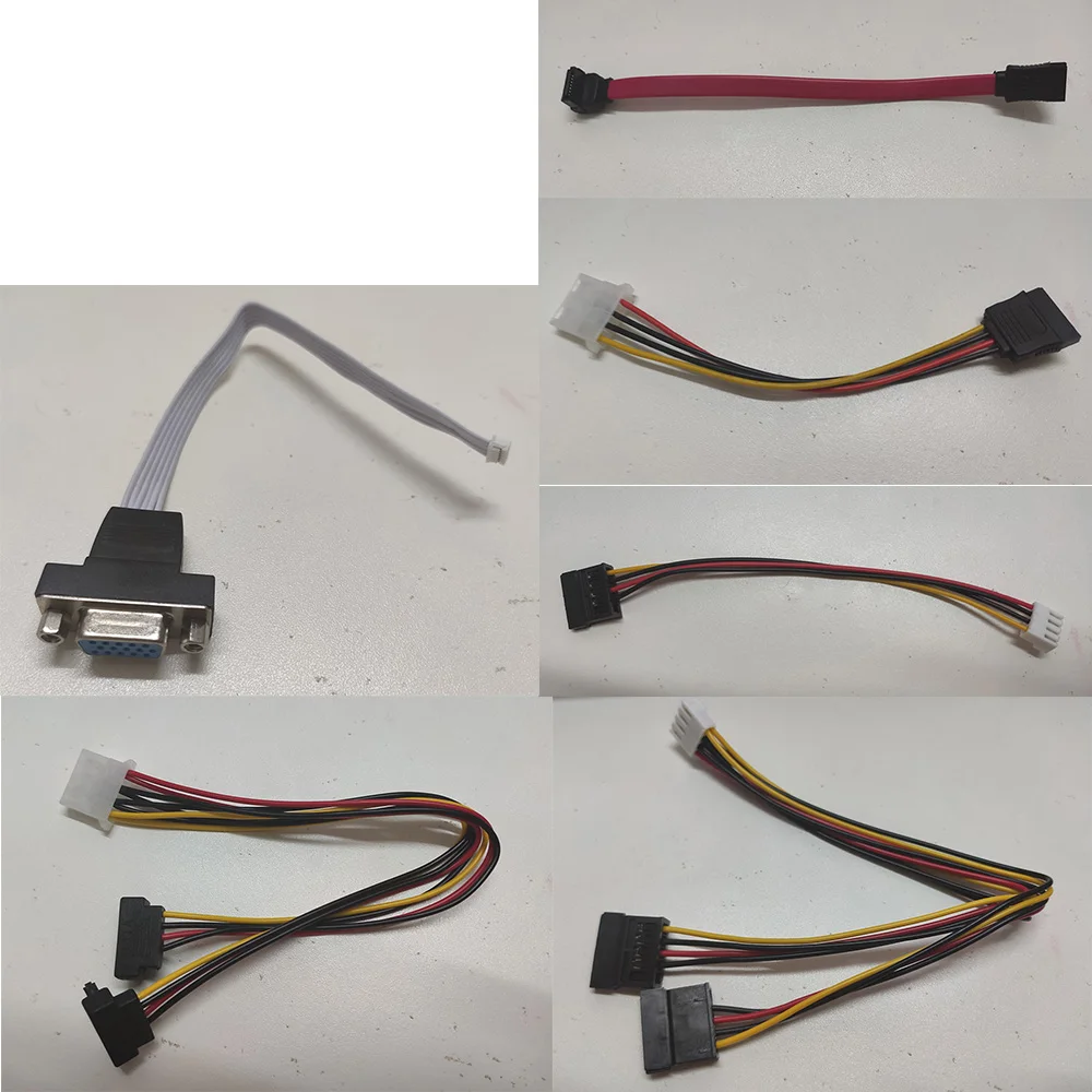 HDD cables sata/power cable for CCTV DVR/NVR HDD 1to2 cable VGA