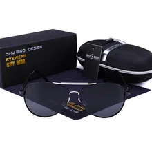 Роскошные поляризационные солнцезащитные очки для мужчин и женщин uv400 Высокое качество очки пилота мужские брендовые дизайнерские