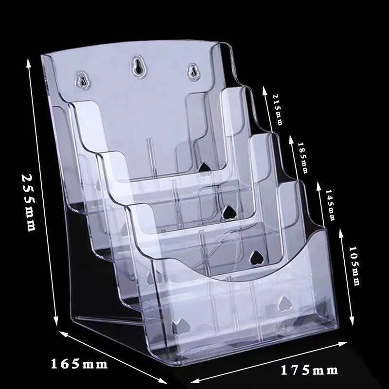Table Rack for Storing Files and Newspapers Shelf Children's Magazine Storage Bookshelf Desktop Office Accessories Home Supplies