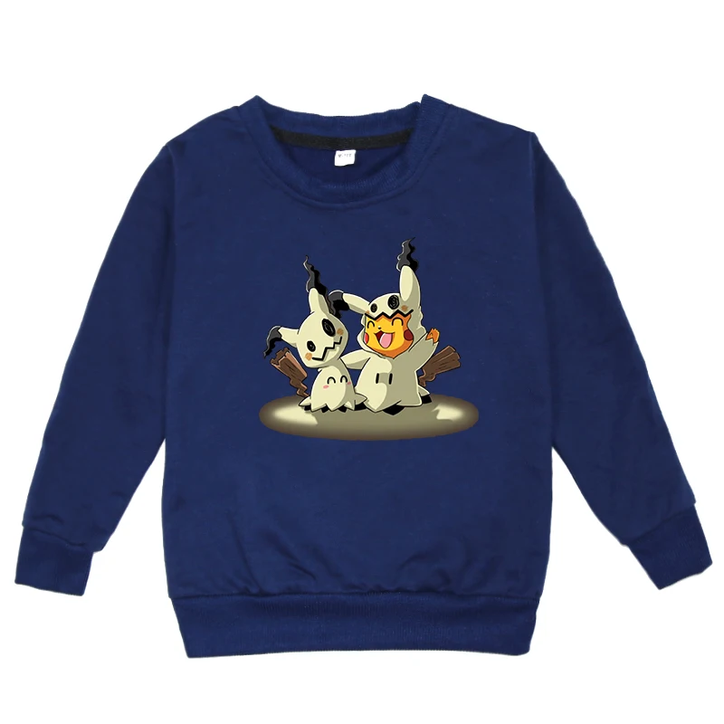 Hoodies 12 С покемонами для девочек и для маленьких мальчиков и девочек одежда с капюшоном Костюмы толстовки детский, для маленьких мальчиков; спортивные костюмы для девочек футболка с капюшоном хлопковая футболка - Цвет: Hoodies 12