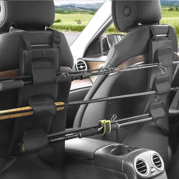 

Excellent Workmanship Fishing Rod Holder For Car Back Seat Portable Tie Straps Rack Universal Bracket Good Toughness