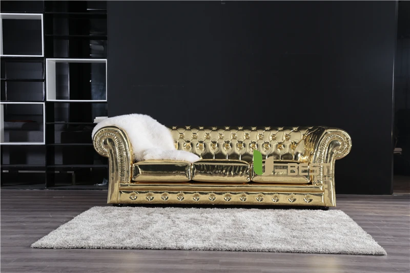  CHESTERIELD SOFA GOLD SOFA (2)