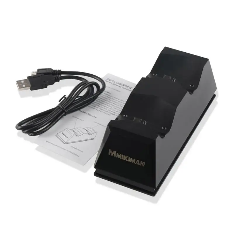 Беспроводной контроллер Кронштейн многофункциональный сплошной цвет двойной USB джойстик зарядная док-станция для Playstation 4 PS4/Slim