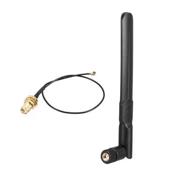 

uxcell WiFi Antenna 8dBi 2.4/5/5.8GHz PR-SMA Male 16cm U.FL to RP-SMA Female Cable 2Set，compatible with bluetooth antenna