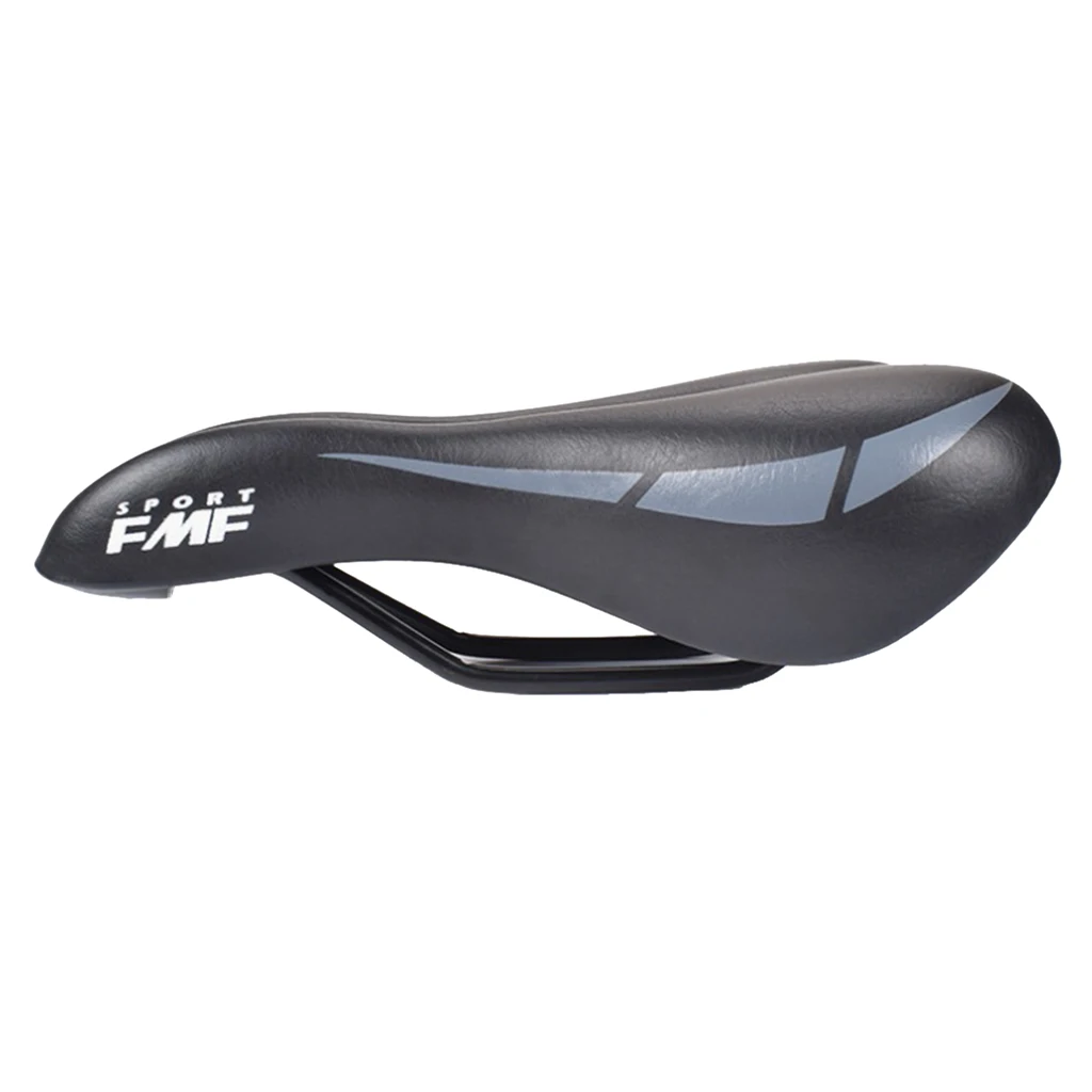  PU Leather Bike Saddle Comfort Foam Padded Bicycle Seat Hollow Vented Seats Pad for Mountain/Road/Folding Bikes