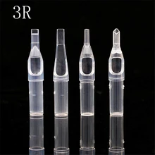 PEPAX 100 шт разные размеры тату наконечники трубы 3R наконечники для тату иглы круглые алмазные плоские/Magnum стерилизованные наконечники ручки поставка