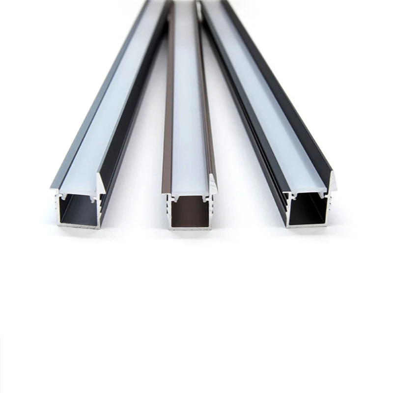 

30Pcs Of 1M 40Inch Recessed LED Aluminum Profile,Wardrobe BookCase Cabinet Light Shiled Anti Glare 5-11MM Strip Channel Diffuser